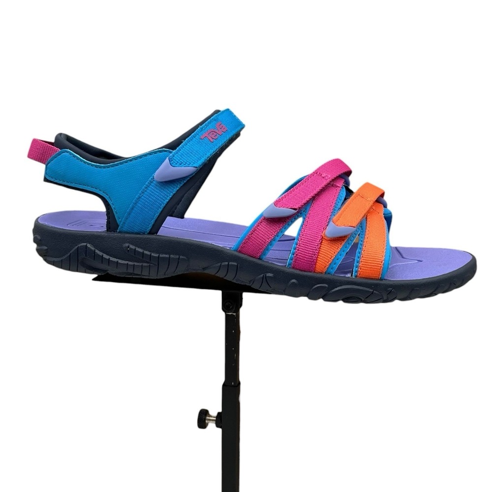 Teva Tirra Youth Big Girls Sport Sandals Size 6 Blue Rose Multi Open Toe Outdoor - Picture 14 of 14